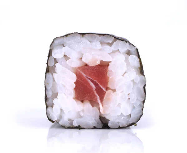 Sushis Roulés Sur Fond Blanc Images De Stock Libres De Droits