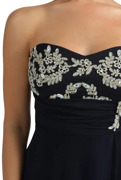 Kraliçe Colleen strapless Corset Jewel Boncuklu Full Tulle Etek Uzun Elbise