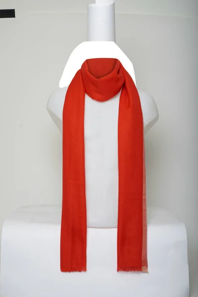 Red Scarf New Look with white background