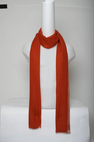 Red Scarf New Look with white background
