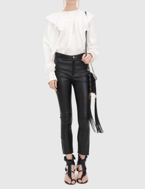 Flats Shoes Jimmy Women, White Solid Bluz, The Row Double-Knot Suet Shoulder Bag Zip, Bluzlar