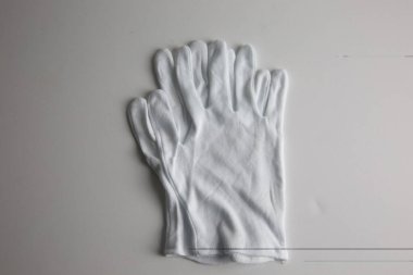 Beyaz arkaplan ile çalışan Eldiven Deri Eldivenleri