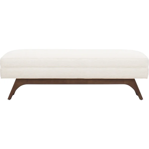 Modern depolama bankları, Sandalo Bench in Dove / Light Oak, Courtland Made to measure Bench, Tufted Long Storage Bench Osmanlı beyaz arka planlı