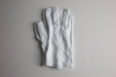 Beyaz arkaplan ile çalışan Eldiven Deri Eldivenleri