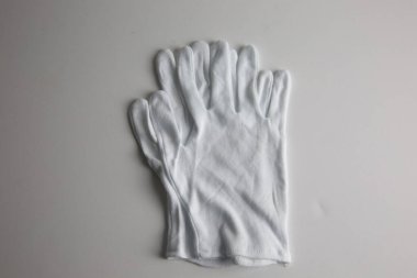 Beyaz arkaplan ile çalışan Eldiven Deri Eldivenleri