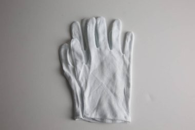 Beyaz arkaplan ile çalışan Eldiven Deri Eldivenleri