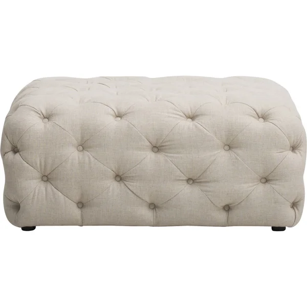 Bourges cocktail ottoman, christopher ritter home piper tufted samt stoff rechteck ottoman bank — Stockfoto