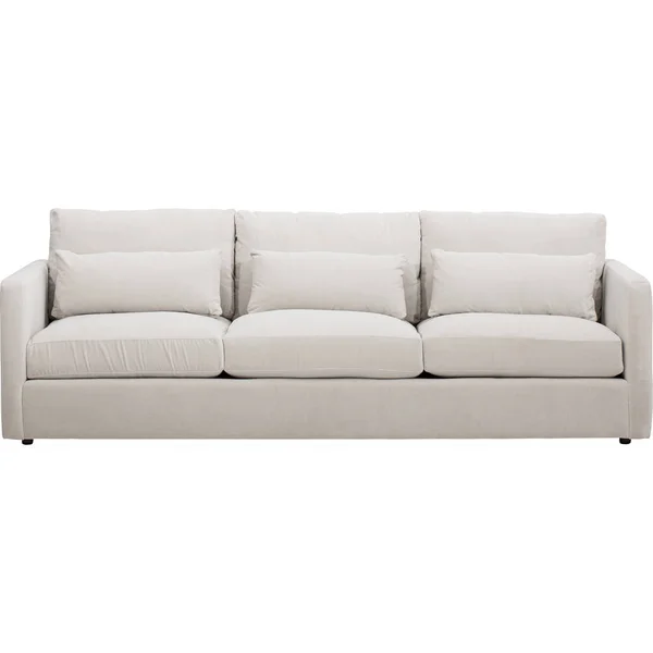 Three Southern Furniture Bradley Sofa with white background - stock image — Stock Photo, Image