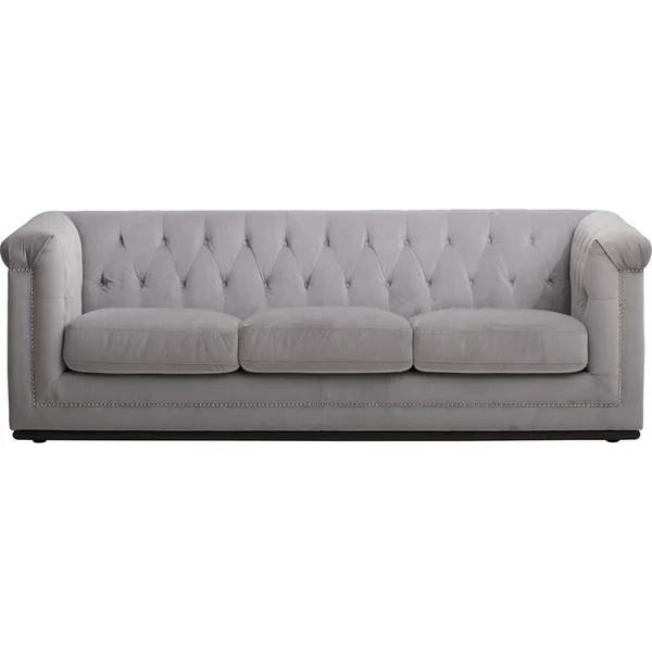 Pokoje, aby przejść Beżowy Two-Cushion Loveseat, Design nowoczesnych mebli Loveseat — Zdjęcie stockowe