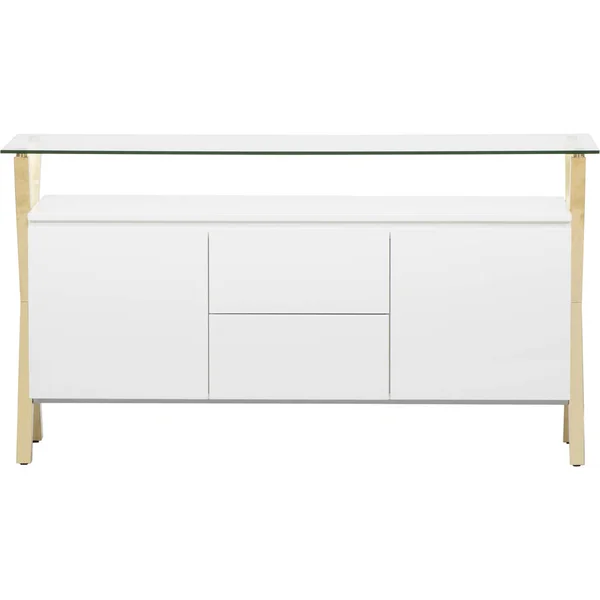 Bequette Writing Desk, Bring clean, contemporary style to your home office with this streamlined writing desk, Manufactured Wood — Stock Photo, Image