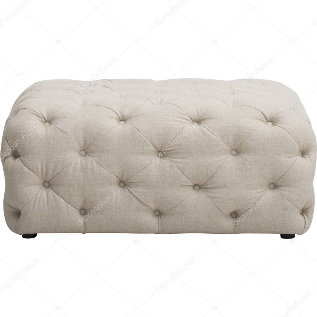 Bourges Cocktail Ottoman, Christopher Knight Home Piper Tufted Velvet Fabric Rectangle Ottoman Bench
