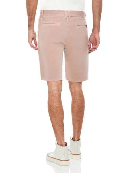 Βασικά Comfort Fit Lark Khaki over Dyed Cotton Shorts, σορτς τσέπης πολλαπλών χρήσεων για αγόρια — Φωτογραφία Αρχείου