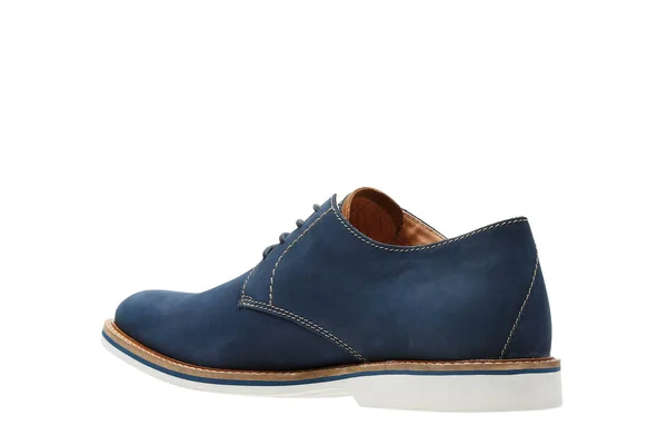 Safari laarzen en woestijnlaarzen voor het hele gezin, Wolverine 1000 Mile Suede laarzen Marine, Stijlvolle Clarks Woestijn Suede laarzen voor mannen — Stockfoto