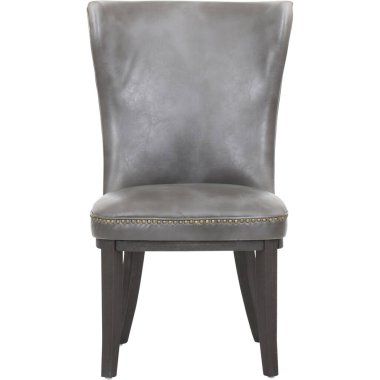 Sommerford Yemek Odası Sandalyesi, Perçin Whidbey Orta-Yüzyıl Açık Sırt Aksanı Aksanlı Yemek Koltuğu, Bushey Yuvarlak Yuvarlak Modern Döşemeli Yemek Sandalyesi Beyaz arka planlı