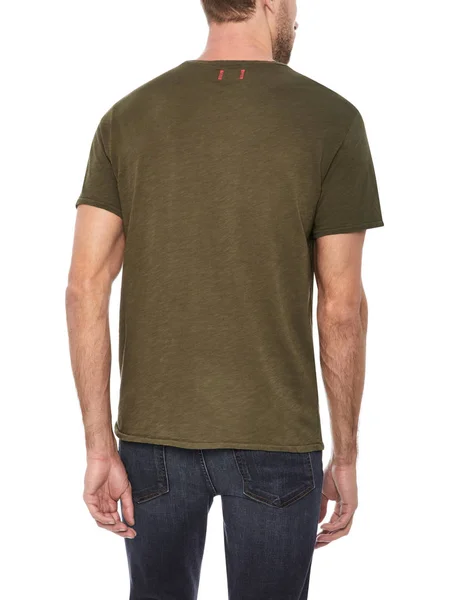 Erkekler Düz Kollu Süveter Fermuarsız Koyu mavi kot ve beyaz arka planlı