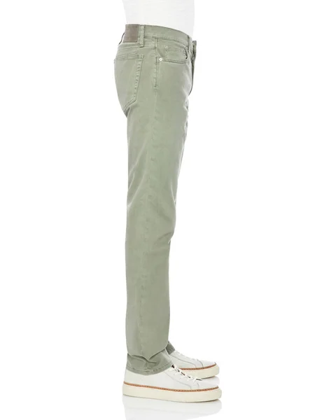 Straight Fit Green Linen μέση γραβάτα Pocket Pant, Old Navy Mid-Rise Mesh-Pocket — Φωτογραφία Αρχείου