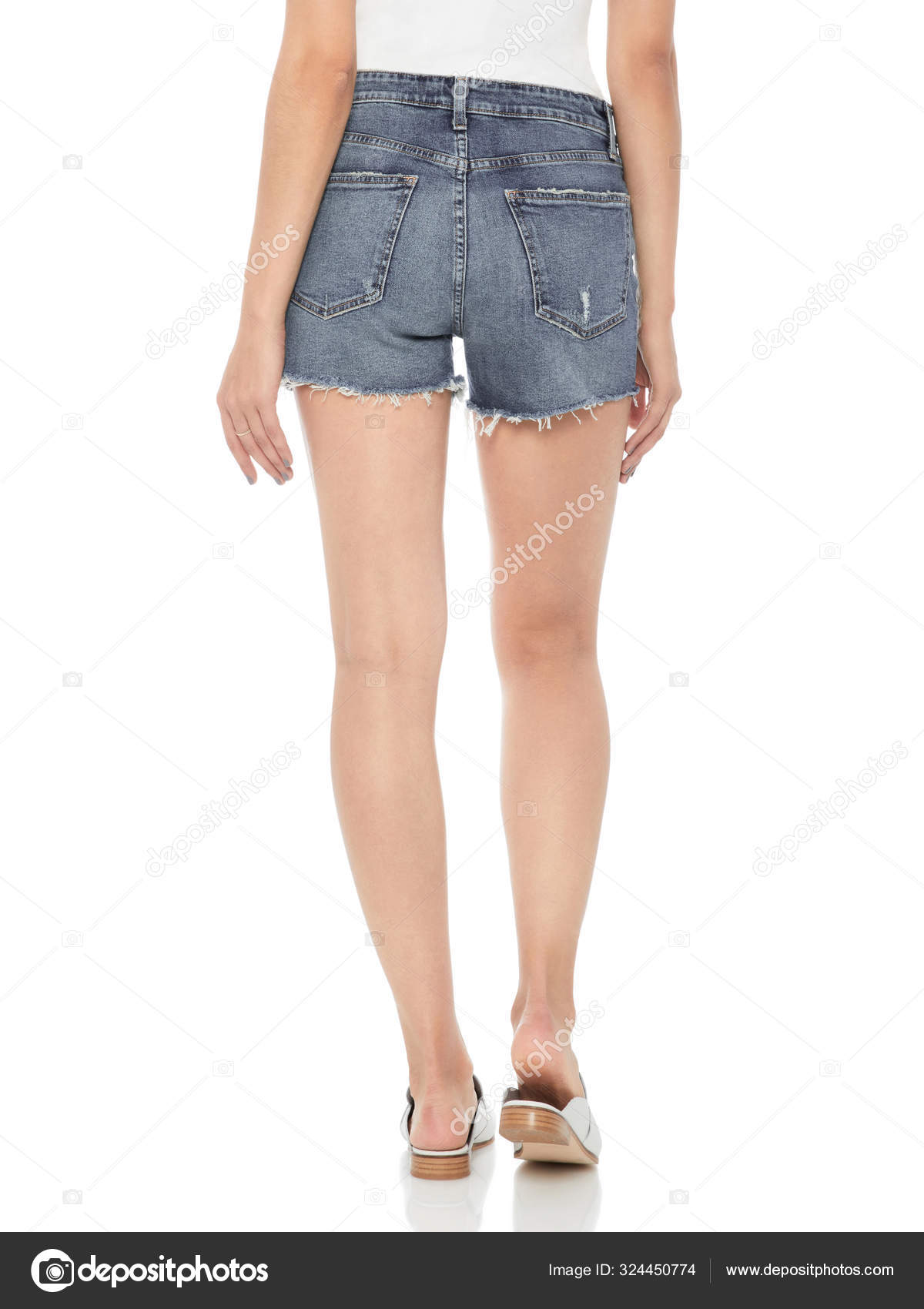 womens distressed denim skirt