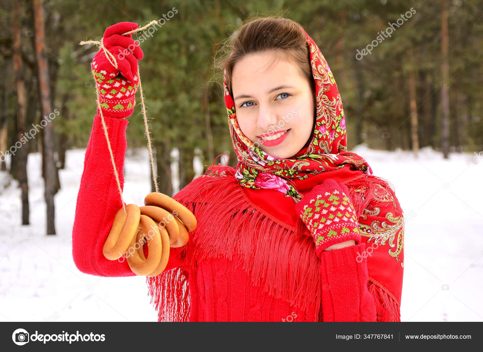 Russian shop style scarf