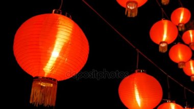 4k Çince Çin yeni yılı kutlama için atış Pan dekore gecede fenerler kağıt
