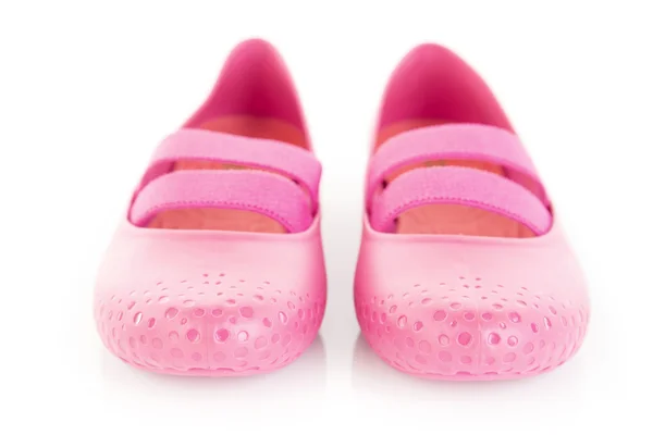 Female Pink rubber sandals — Stock Photo, Image