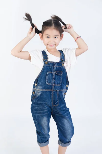 Asijské dívky studiový portrét — Stock fotografie