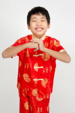 Küçük Asya yakışıklı Çinli kostüm