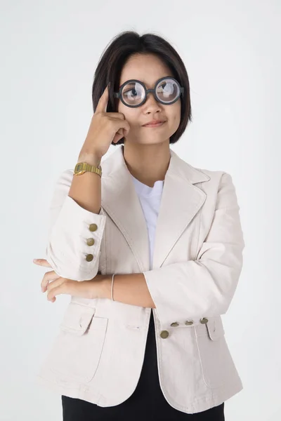 Young Business woman thinking — Stock Photo, Image