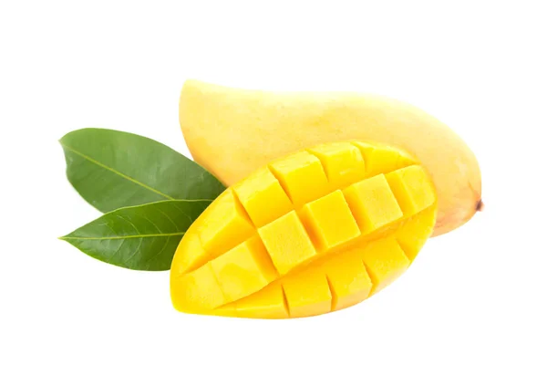 Mango fruit isolated on white background . — Stock Photo, Image