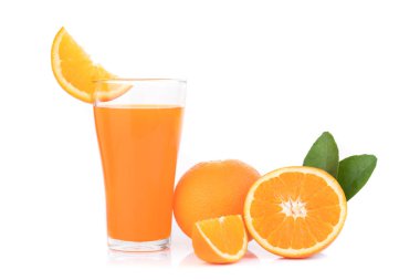 taze turuncu beyaz arkaplanda izole