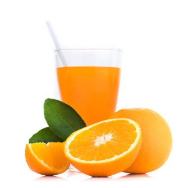 taze turuncu beyaz arkaplanda izole