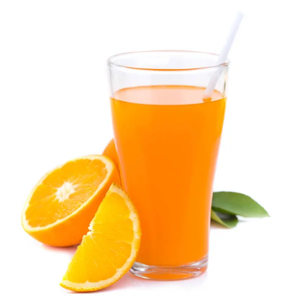 Fresh orange isolated on white background — Stock Photo, Image