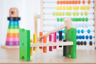 Okul öncesi ve anaokulu veya günlük bakım için oyuncaklar. 