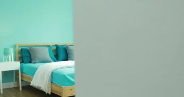 Klasik ev çağdaş bir hissi ile tasarlanmış bir çocuk yatak odasında şık bir bakış. Hiçbir insan.