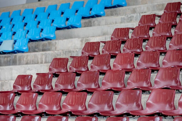 Sedili Vuoti Dello Stadio Arena Vecchio Sporco Concetto — Foto Stock