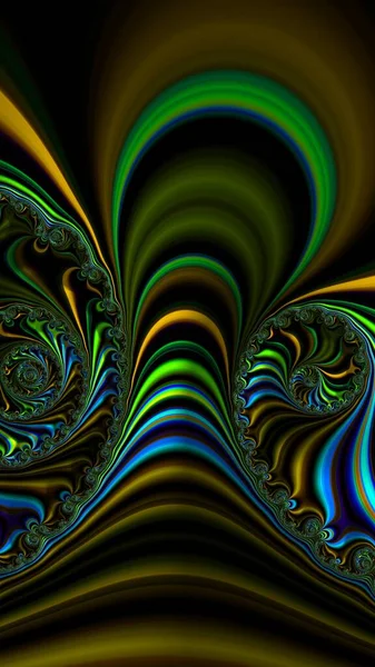 Artísticamente Representación Fractal Fantasía Ilustración Abstracta Patrón Diseño Colorido —  Fotos de Stock