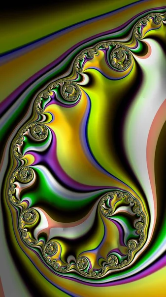 Artfully Rendering Fractal Fanciful Abstract Illustration Colorful Designed Pattern — Stock Photo, Image