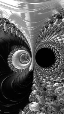 Sanatsal olarak 3D biçimlendirme fraktal, hayali soyut çizim ve renkli tasarım desen ve arkaplan