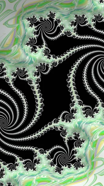 Artísticamente Representación Fractal Fantasía Ilustración Abstracta Colorido Diseño Patrón Fondo —  Fotos de Stock