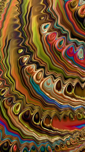 Artísticamente Representación Fractal Fantasía Ilustración Abstracta Colorido Diseño Patrón Fondo — Foto de Stock