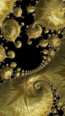 Sanatsal olarak 3D biçimlendirme fraktal, hayali soyut çizim ve renkli tasarım desen ve arkaplan