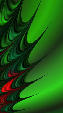 Sanatsal olarak 3D biçimlendirme fraktal, hayali soyut çizim ve renkli tasarım desen ve arkaplan