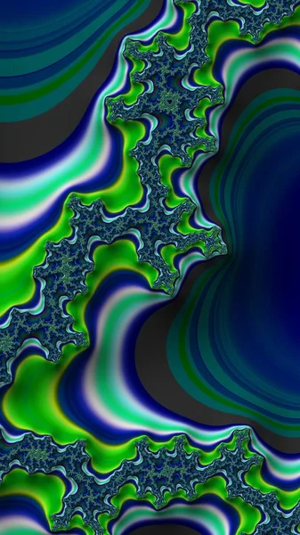 Artfully Rendering Fractal Fanciful Abstract Illustration Colorful Designed Pattern Background — Stock Photo, Image