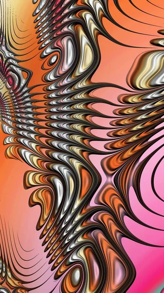 Artfully Rendering Fractal Fanciful Abstract Illustration Colorful Designed Pattern Background — Stock Photo, Image