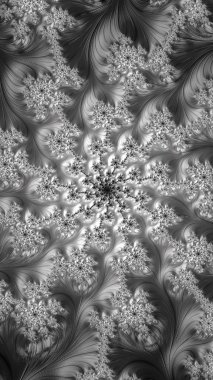 Sanatsal olarak 3D biçimlendirme fraktal, hayali soyut çizim ve renkli tasarım desen ve arkaplan