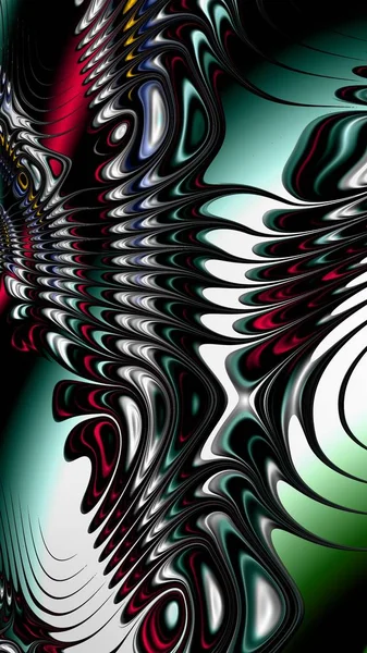 Artísticamente Representación Fractal Fantasía Ilustración Abstracta Colorido Diseño Patrón Fondo — Foto de Stock