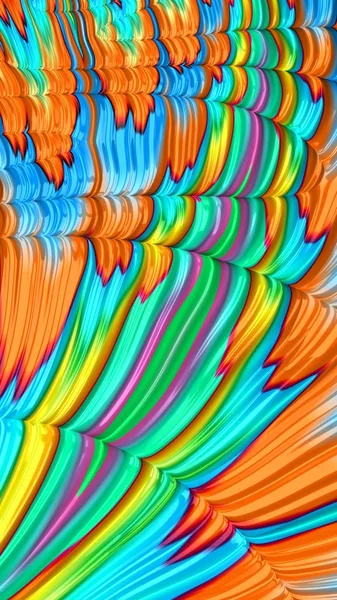 Уміло Візуалізація Фрактал Химерна Абстрактна Ілюстрація Барвистий Розроблений Візерунок Фон — стокове фото