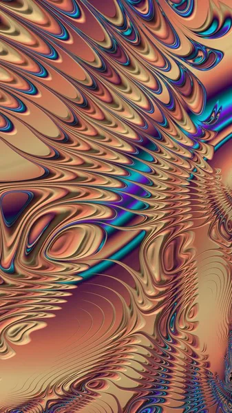 Artísticamente Representación Fractal Fantasía Ilustración Abstracta Colorido Diseño Patrón Fondo —  Fotos de Stock