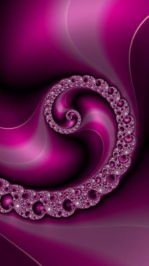 Sanatsal olarak 3D biçimlendirme fraktal, hayali soyut çizim ve renkli tasarım desen ve arkaplan