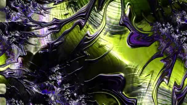 Geanimeerde Artistieke Fantasierijke Digitaal Ontworpen Abstracte Achtergrond — Stockvideo