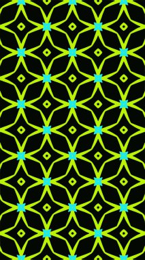 Süslü geometrik desen ve soyut renkli arka plan